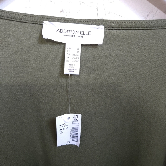 Addition elle | Olive Green Women's Top - Picture 7 of 10